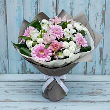 Букет цветов из:  Герберы, Альстромерии и Хризантемы #REPLACE_PRED# Кривополянье