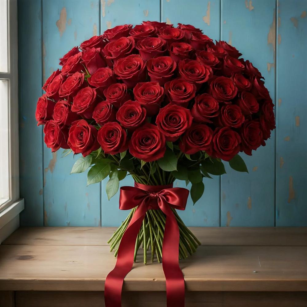 Букет Красные розы Блэк Меджик в Кривополянье