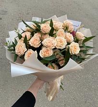 Букет Кремовые розы Латте в Кривополянье