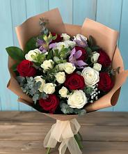 Букет цветов из:  Розы и Альстромерии в Кривополянье
