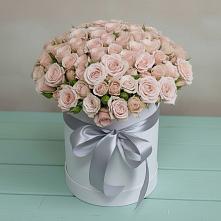 Цветочная композиция из Розы в шляпной коробке в Кривополянье