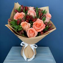 Букет цветов из:  Розы и Альстромерии в Кривополянье