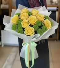 Букет цветов из:  Хризантемы и Розы в Кривополянье