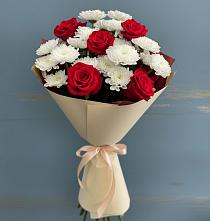 Букет цветов из:  Розы и Хризантемы в Кривополянье