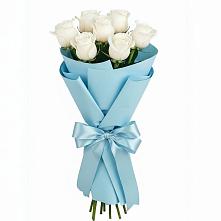 Букет 7 белых роз Проуд в Кривополянье