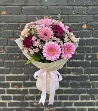 Букет цветов из:  Герберы и Хризантемы в Кривополянье