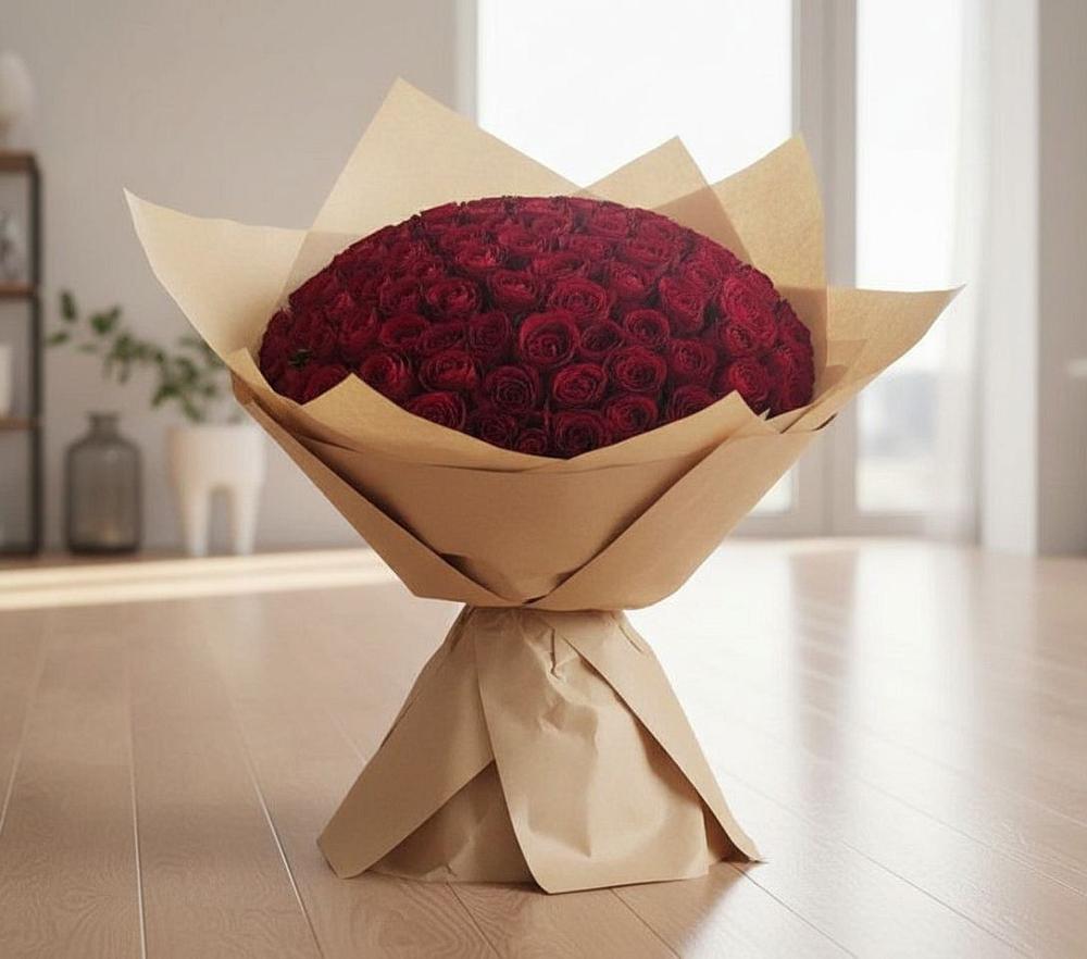 Букет 101 Красная роза в Кривополянье