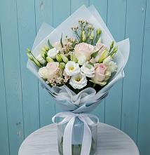 Букет цветов из:  Розы и Лизиантусы в Кривополянье