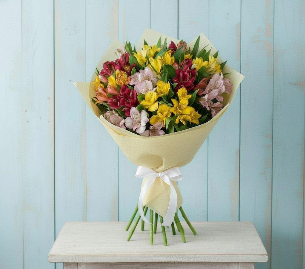 Букет цветов из: Альстромерии в Кривополянье