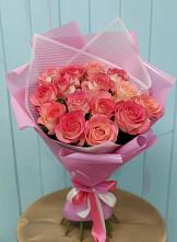 Букет 15 Розовых роз Равель #REPLACE_PRED# Кривополянье