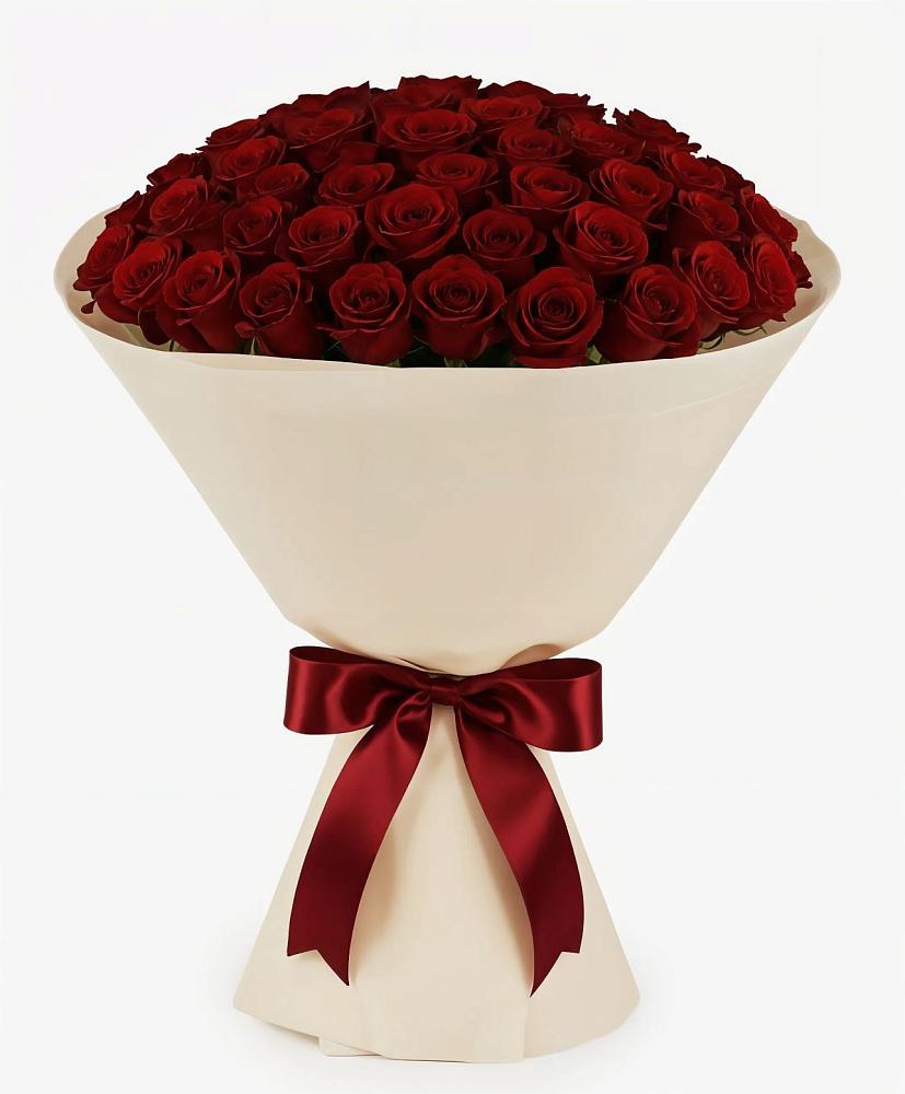 Букет 101 Бордовая роза Блэк Бакарра в Кривополянье