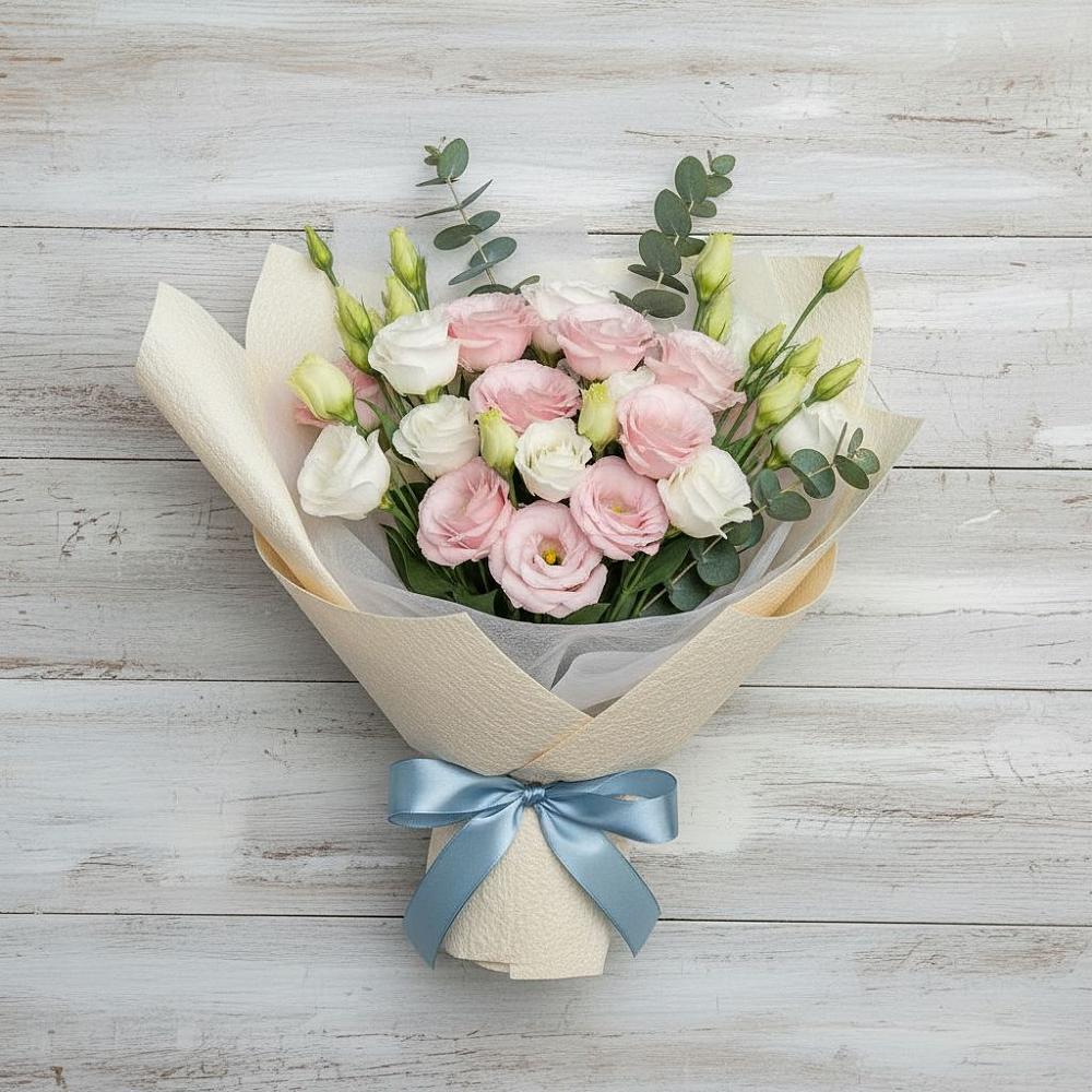 Букет цветов из: Лизиантусы в Кривополянье